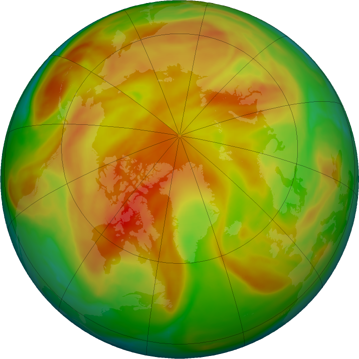 Arctic ozone map for 21 April 2022